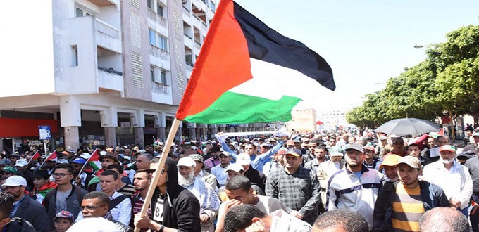 Marche nationale à Rabat en solidarité avec le peuple palestinien